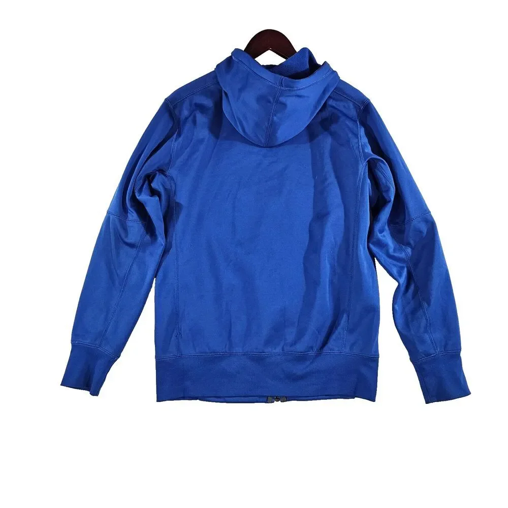 Nike Mens Therma Fit Hoodie‎ Sweatshirt Denver Broncos Zip Up Blue Size Small